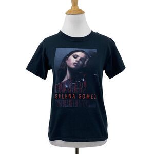 Selena Gomez T Shirt Womens S Small Navy Revival Tour 2016 Concert Short Sleeve